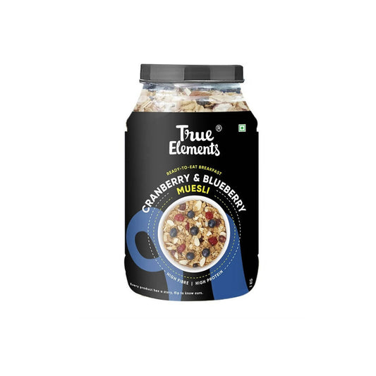 True Elements Cranberry and Blueberry Muesli - 1KG