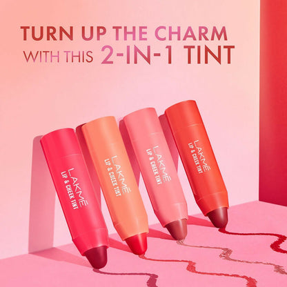 Lakme Lip Love & Cheek Tint - Tint Fiery Red