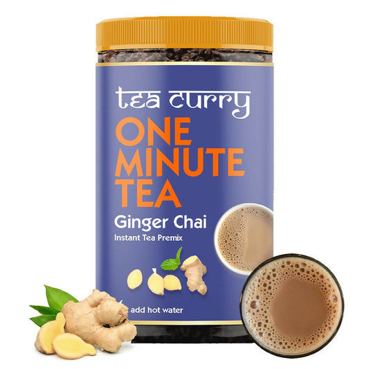 Teacurry Ginger Instant Tea Premix - Premium Ginger Premix Tea with Real Ginger