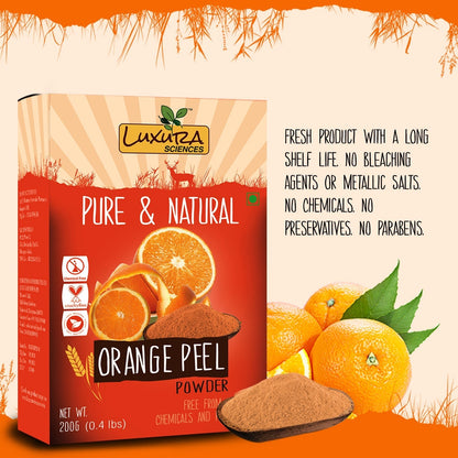 Luxura Sciences Pure Vitamin C Orange Peel Powder For Skin Whitening