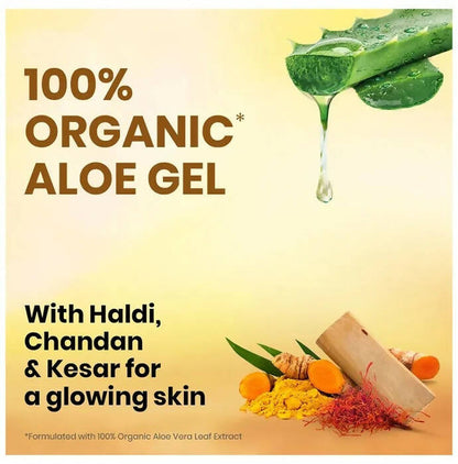 Boroplus 100% Organic Aloe Vera Gel Haldi Chandan Kesar