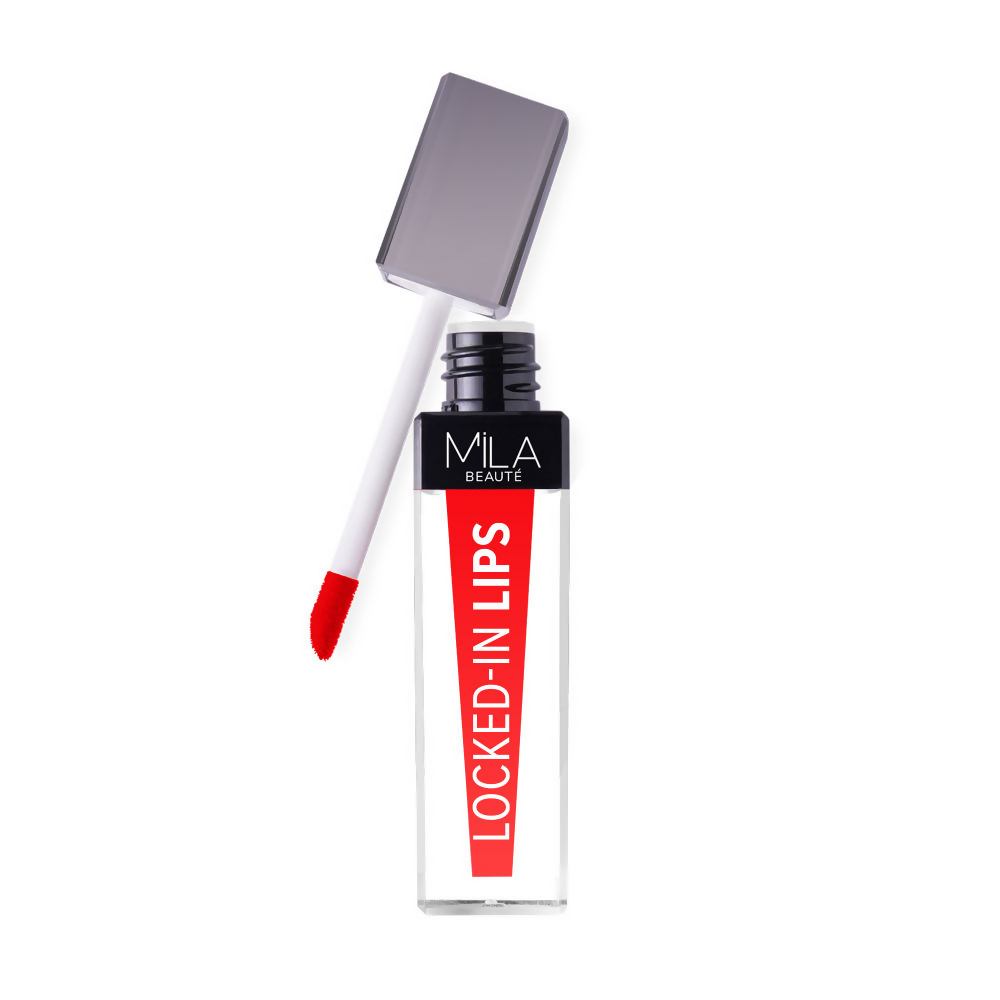 Mila Beaute 12 Hr Non-Transfer Locked-In Liquid Lipstick - Cherry Sundae