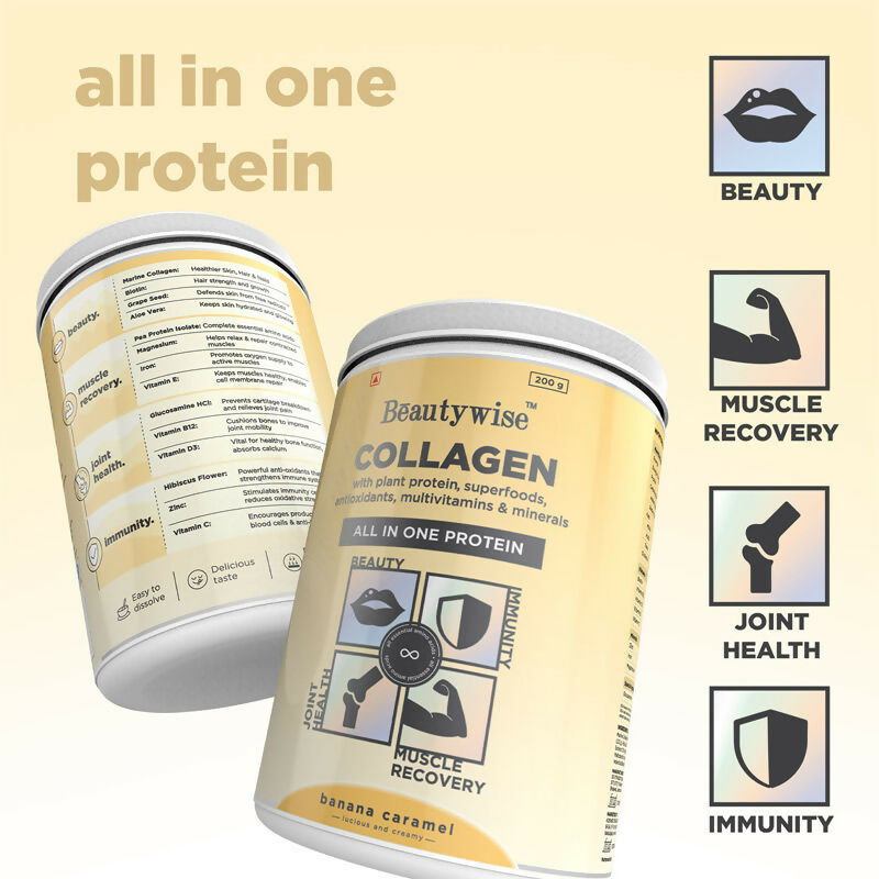 Beautywise All In One Collagen Proteins - Banana Caramel