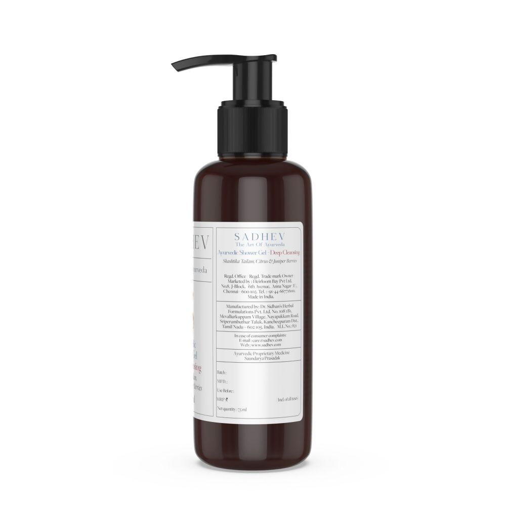 Sadhev Ayurvedic Shower Gel Deep Cleansing