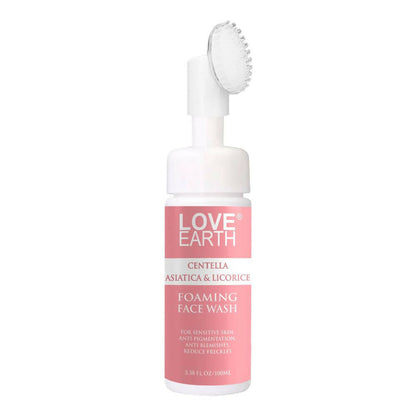 Love Earth Centella Asiatica & Licorice Foaming Face Wash - usa canada australia