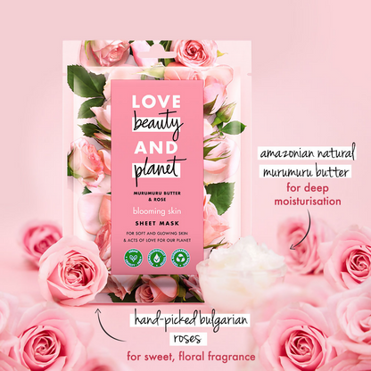 Love Beauty And Planet Murumuru Butter & Rose Sheet Mask