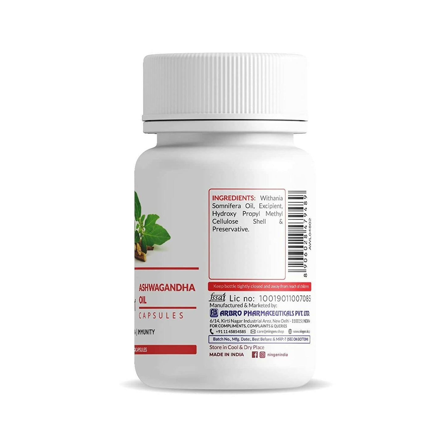 Ningen Ashwagandha Oil Capsules