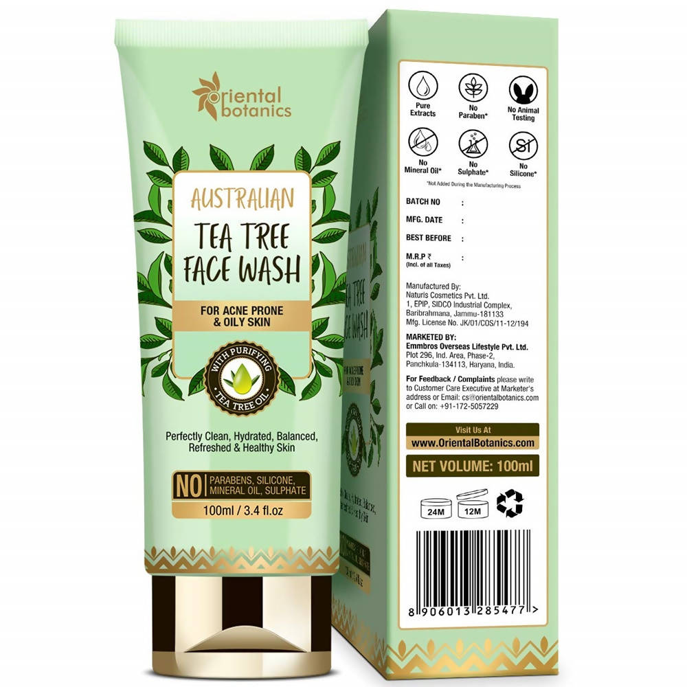 Oriental Botanics Australian Tea Tree Face Wash