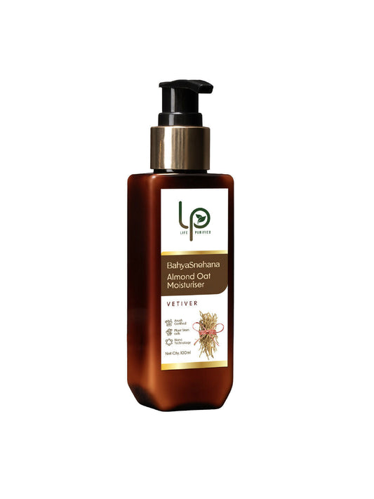 Life Purified Bahyasnehana Almond Oat Moisturiser - Body Lotion - Vetiver
