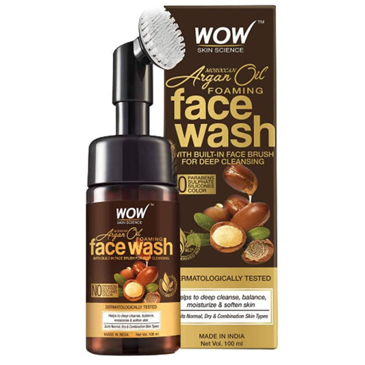 Wow Skin Science Moroccan Argan Oil Foaming Face Wash - 100ML