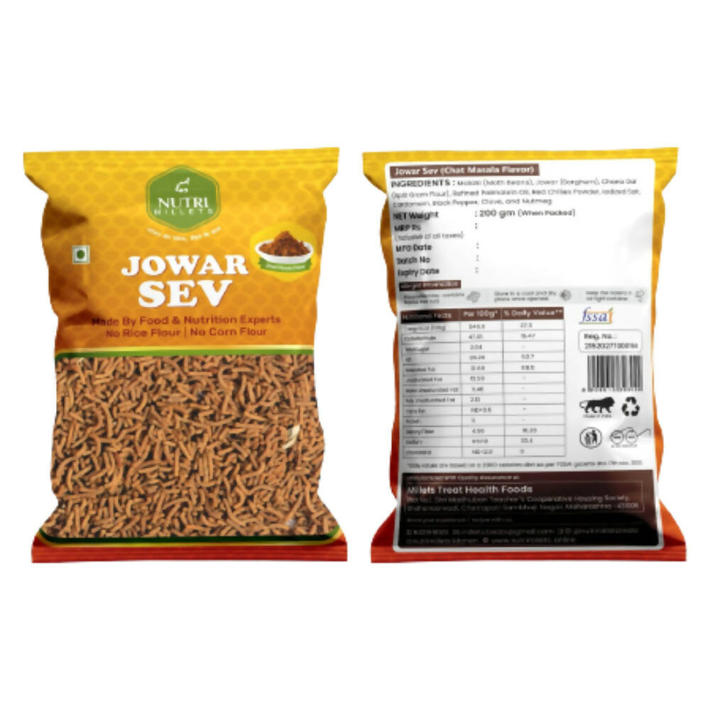 NutriMillets Jowar Sev - Red Masala Flavor -  buy in usa 