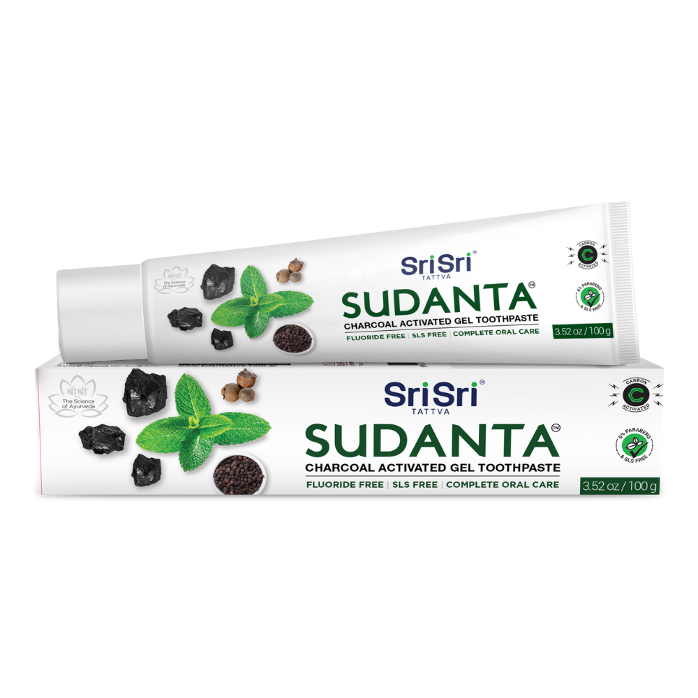 Sri Sri Tattva USA Sudanta Toothpaste With Charcoal & Salt
