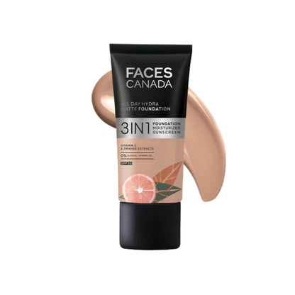 Faces Canada All Day Hydra Matte Foundation-Warm Natural 021 - BUDNE