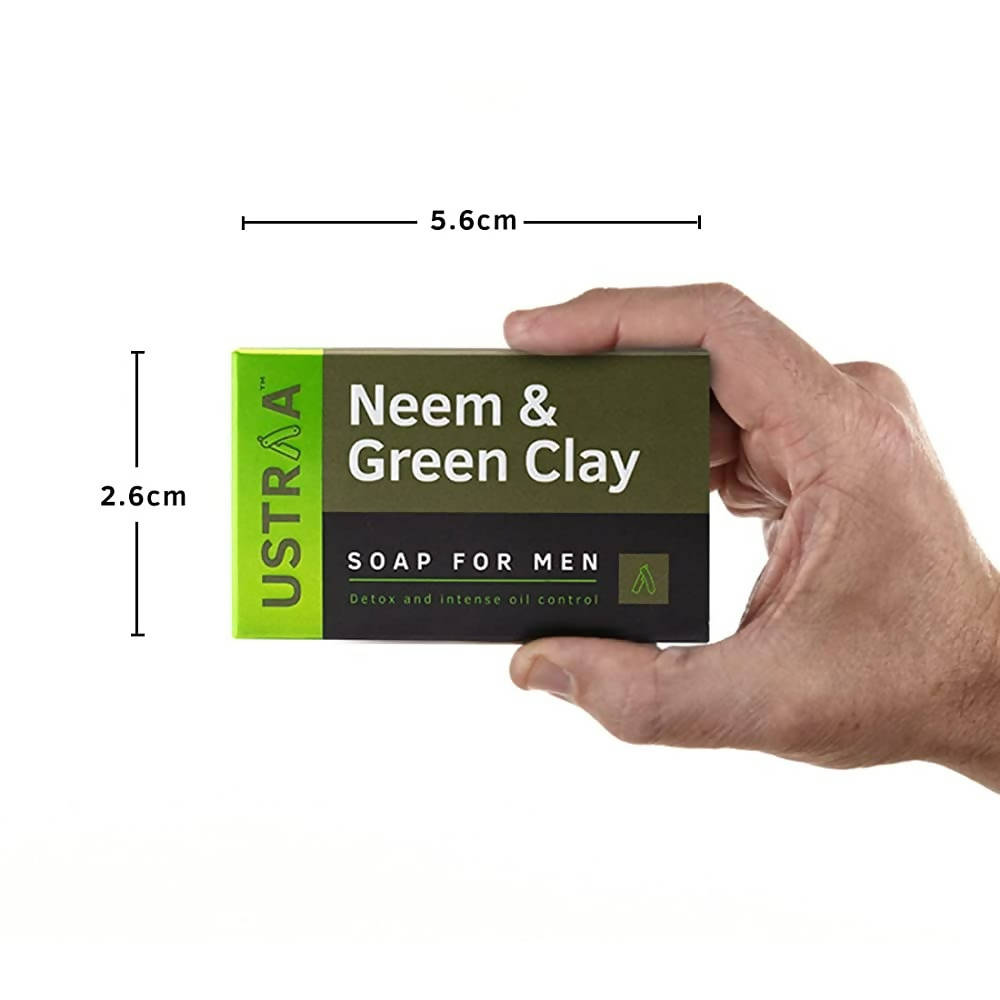 Ustraa Neem & Green Clay Soap For Men