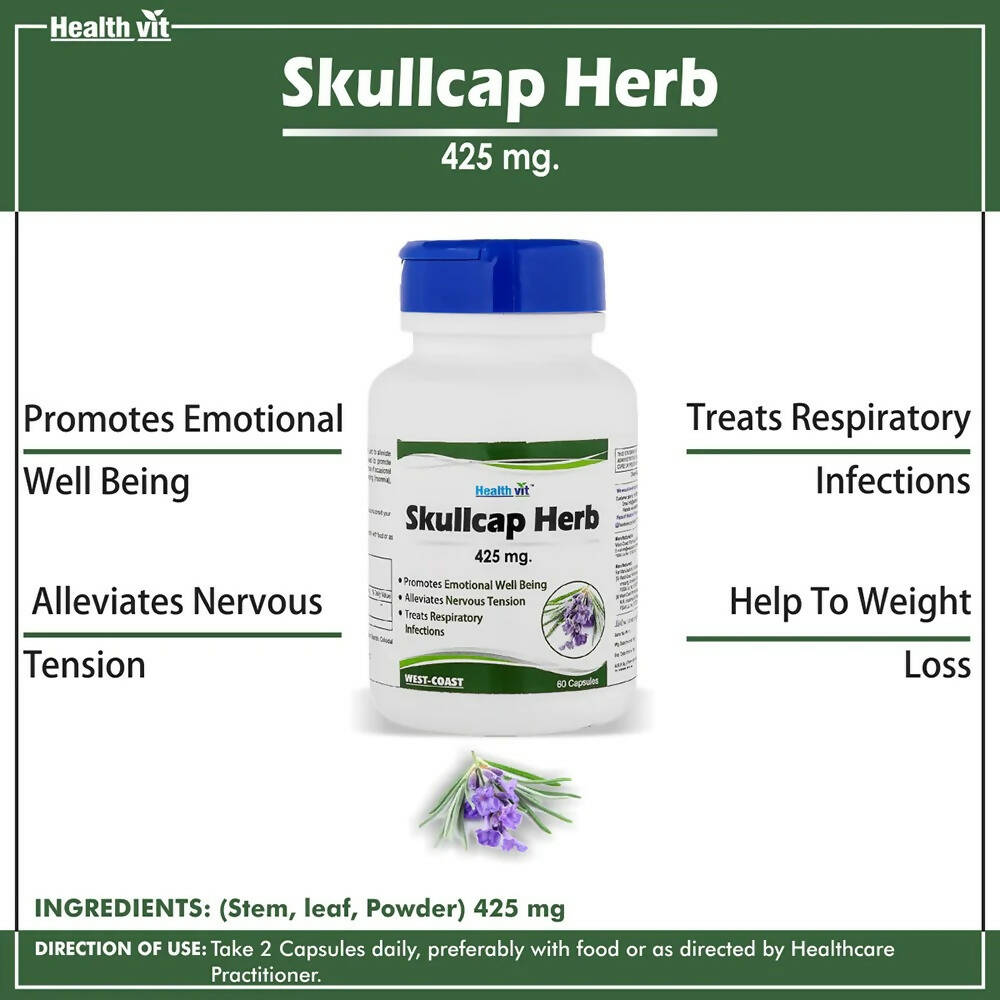 Healthvit Skullcap Herbs Capsules