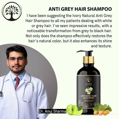 Ivory Natural Grey Hair Shampoo For Nature-Inspired Grey Coverage And Revitalization