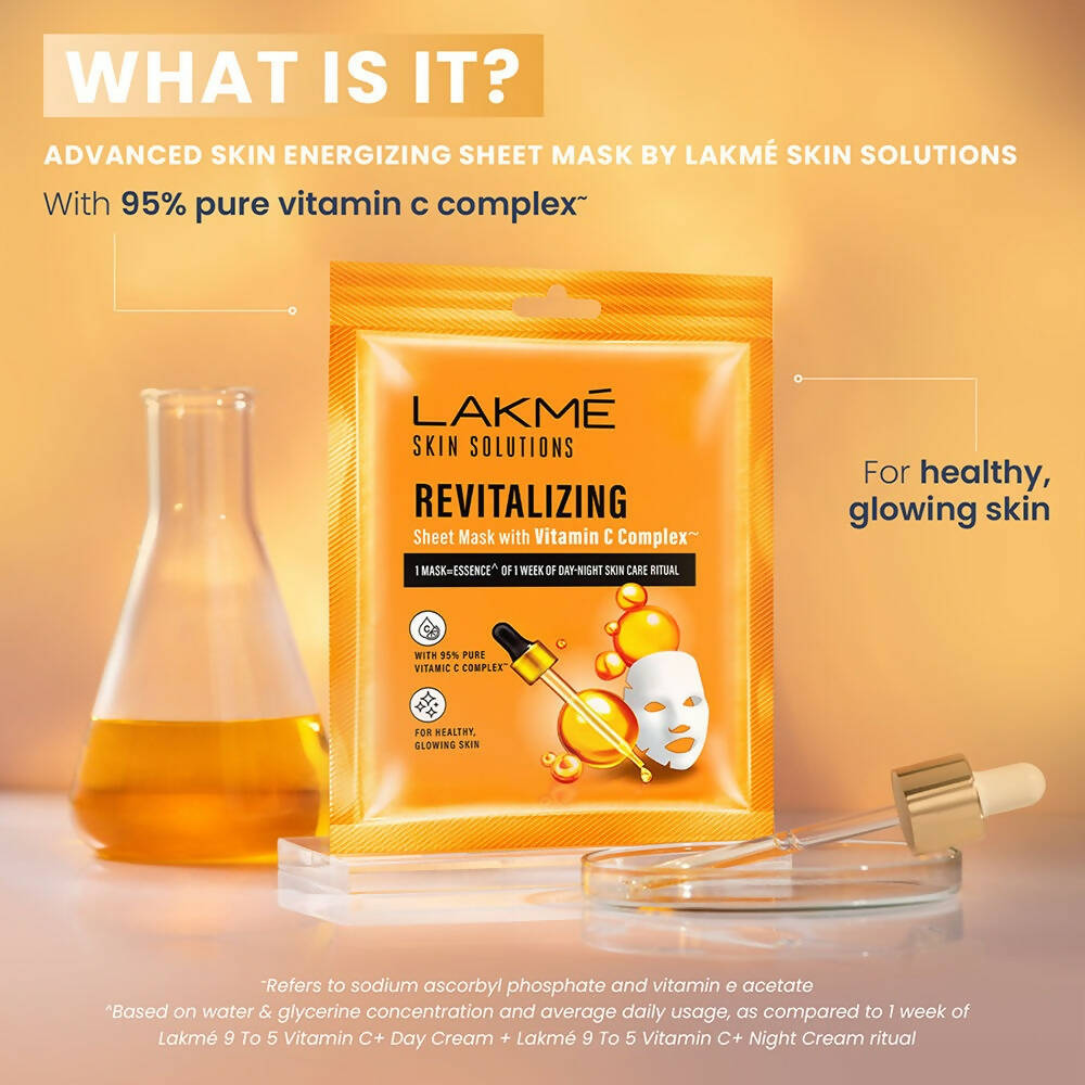 Lakme Skin Solutions Vitamin C - Revitalizing Sheet Mask