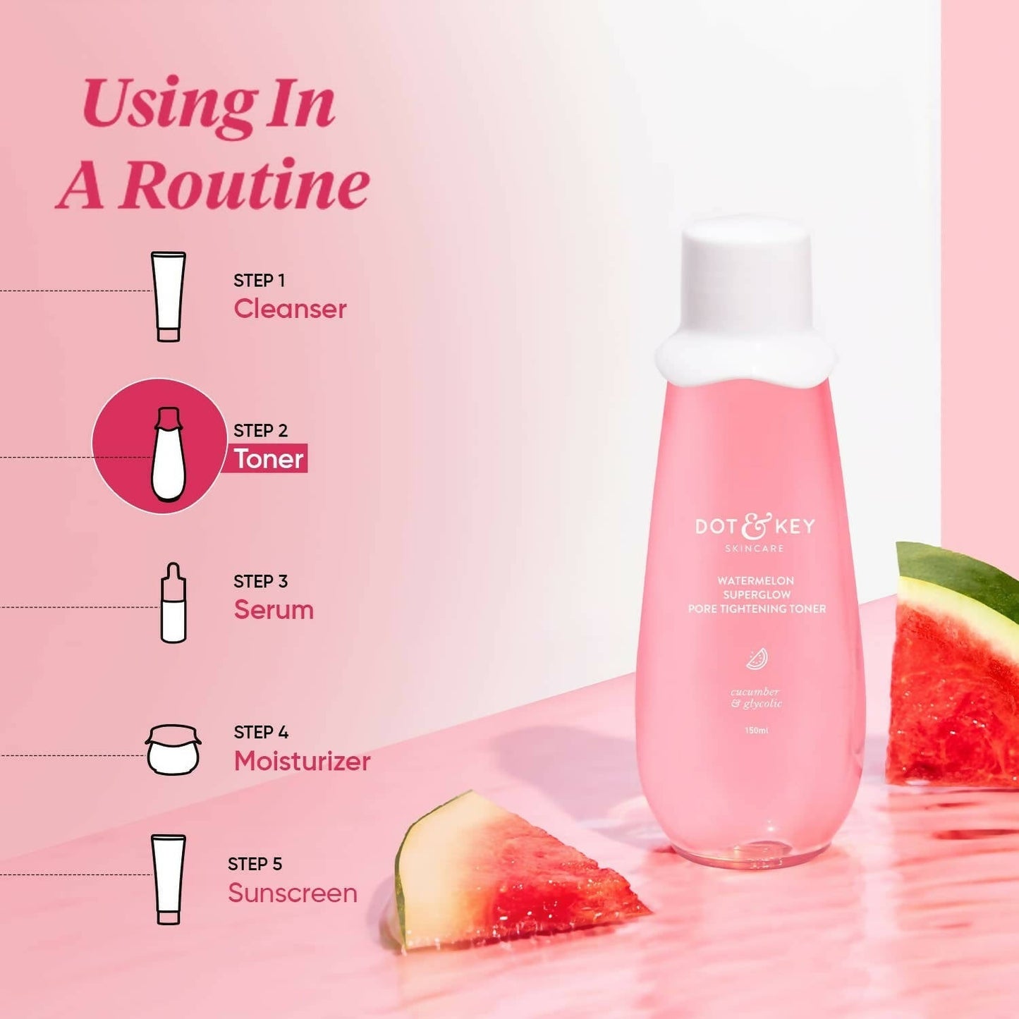 Dot & Key Watermelon SuperGlow Pore Tightening Toner