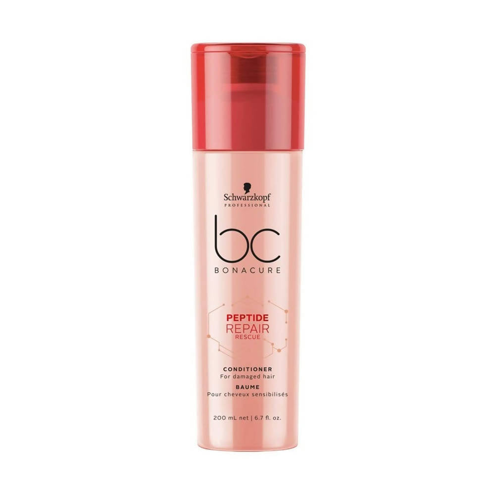 Schwarzkopf Professional Keratin BC Bonacure Smooth Perfect Rescue Micellar Shampoo & Peptide Repair Conditioner Combo