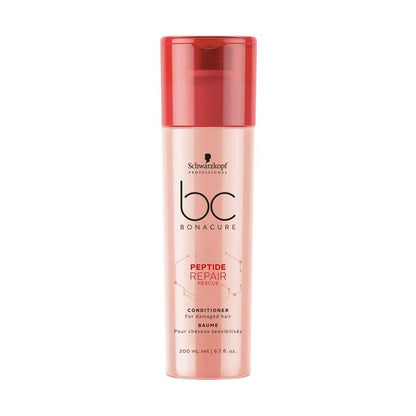 Schwarzkopf Professional Keratin BC Bonacure Smooth Perfect Rescue Micellar Shampoo & Peptide Repair Conditioner Combo