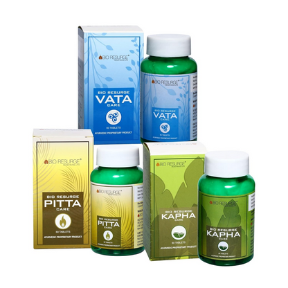 Bio Resurge Life Pitta Vatta Kapha Tablets Combo