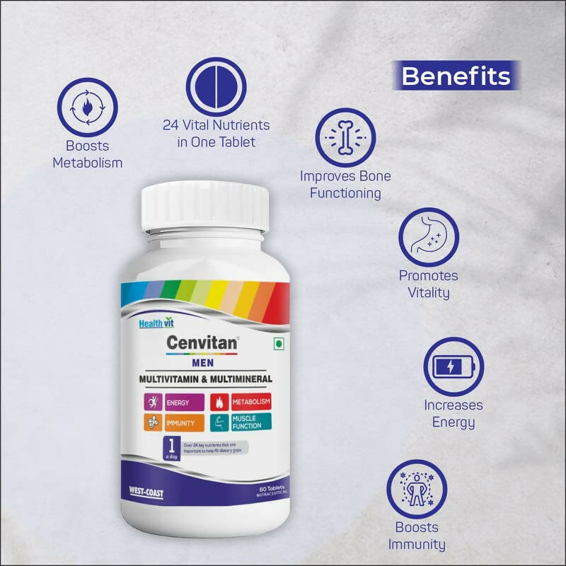 Healthvit Cenvitan Multivitamin Tablets for Men