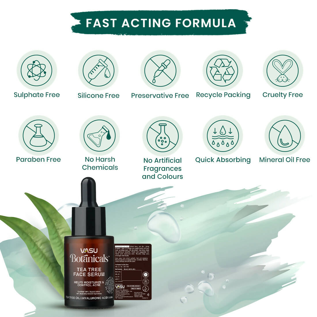 Vasu Healthcare Botanicals Tea Tree Face Serum