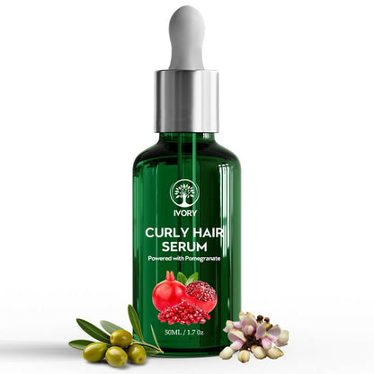 Ivory Natural Curly Hair Serum For Smooth Even Curls And Silky