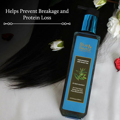 Blue Nectar Anti Frizz Hair Shampoo with Green Tea