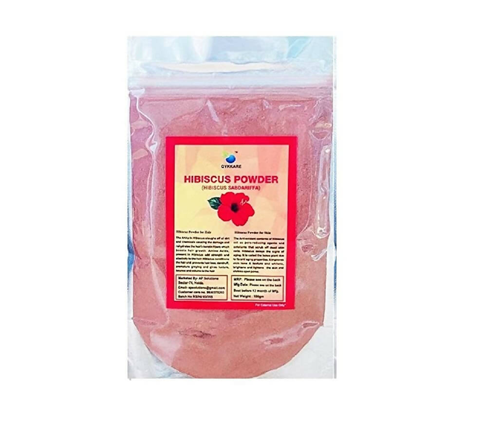 Qykkare Premium Hibiscus Powder for Hair Growth - 100GM