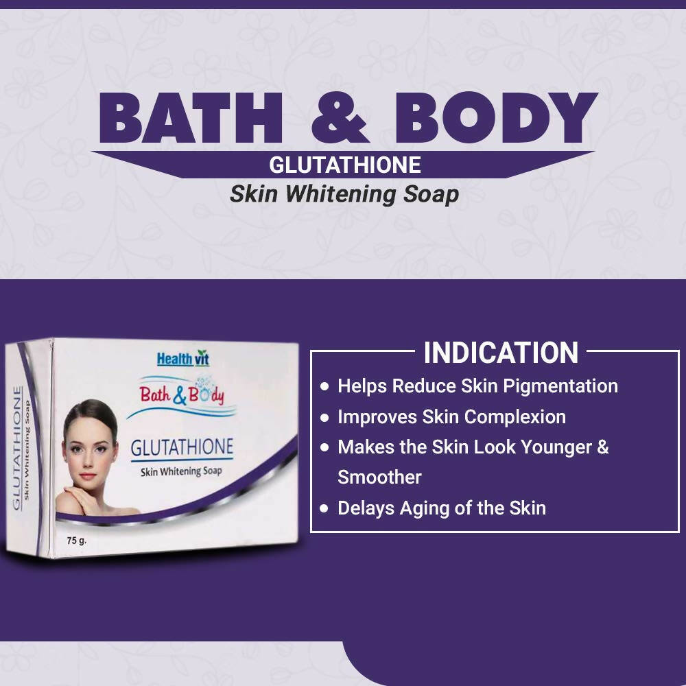 Healthvit Bath And Body Glutathione Skin Lightening Soap