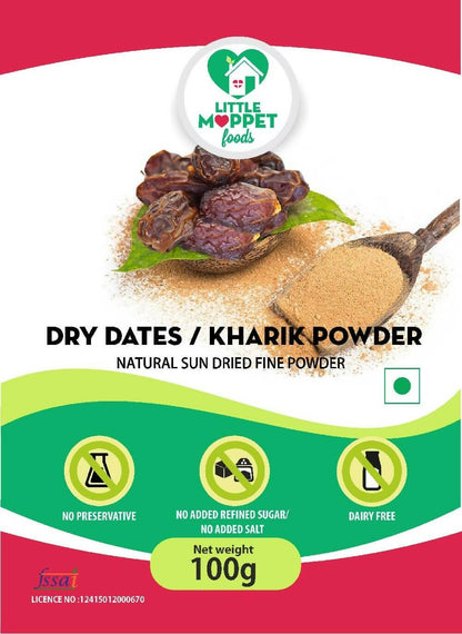 Little Moppet Foods Dried Dates - Kharik Powder