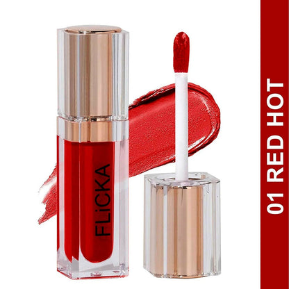 FLiCKA R U Ready Matte Finish liquid Lipstick Shade 01 Red Hot