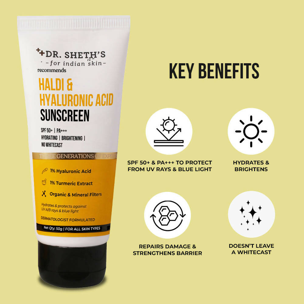 Dr. Sheth's Haldi & Hyaluronic Acid Sunscreen