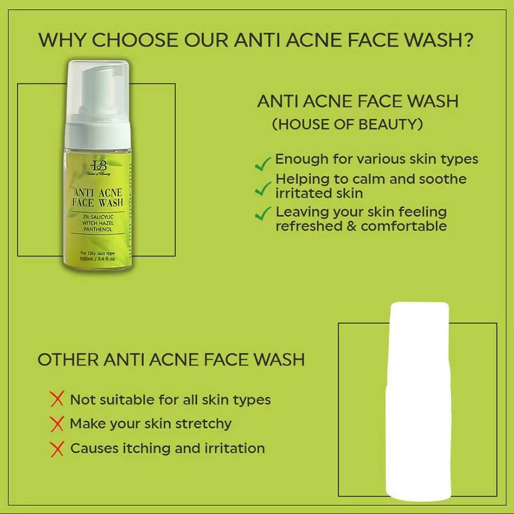 House of Beauty Anti Acne Foam Face Wash