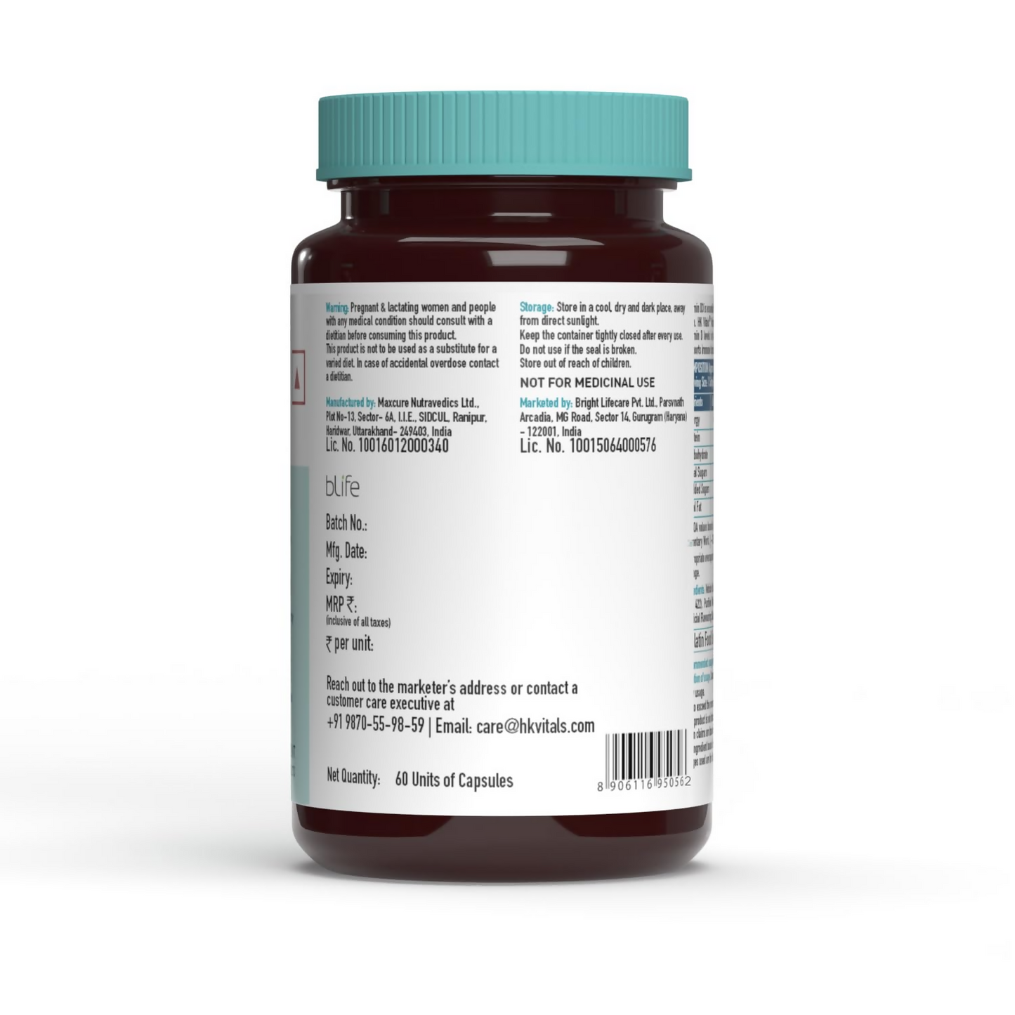 HK Vitals Vitamin D3 Capsules