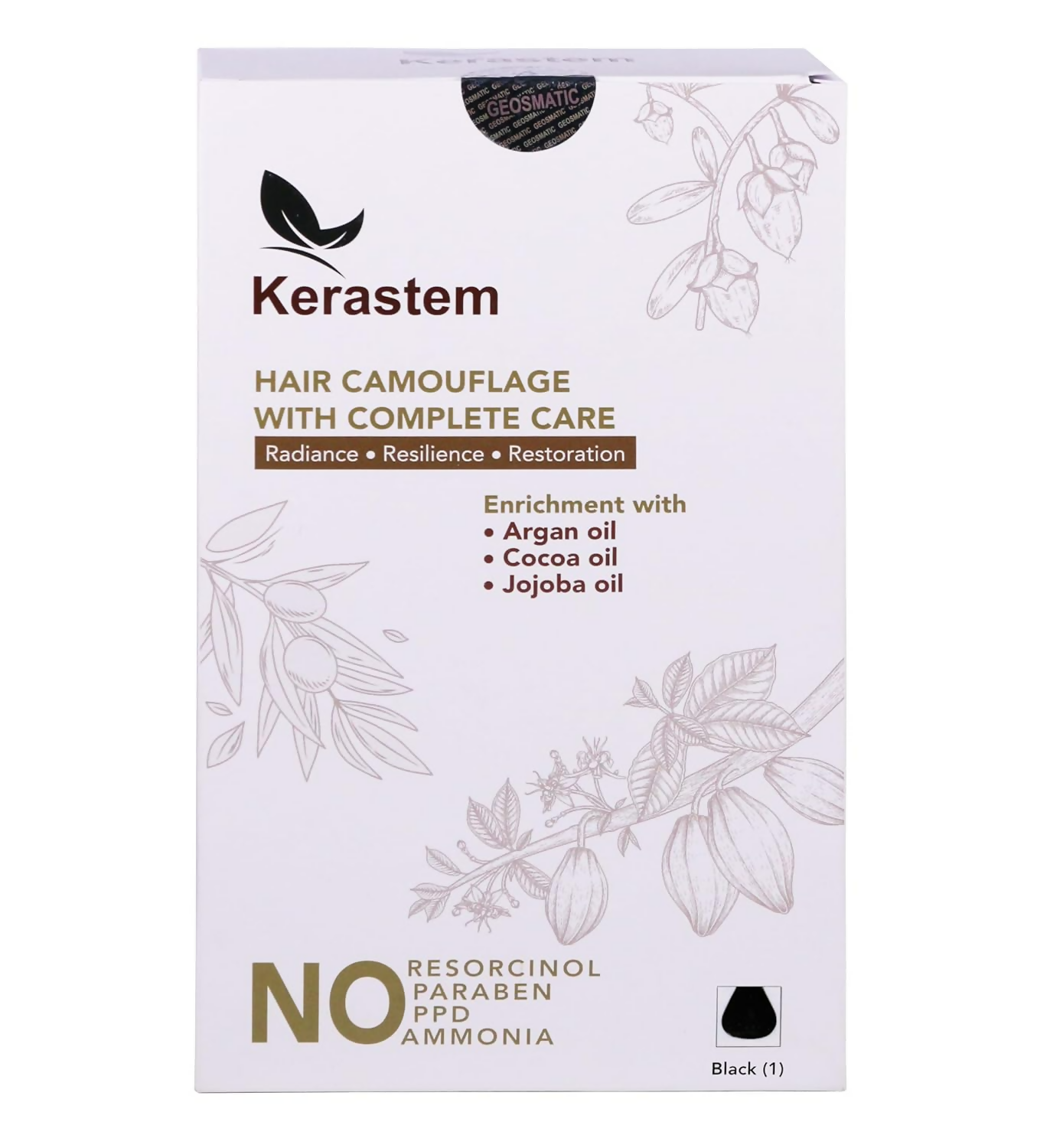Kerastem Hair Color Black No.1 - 200GM