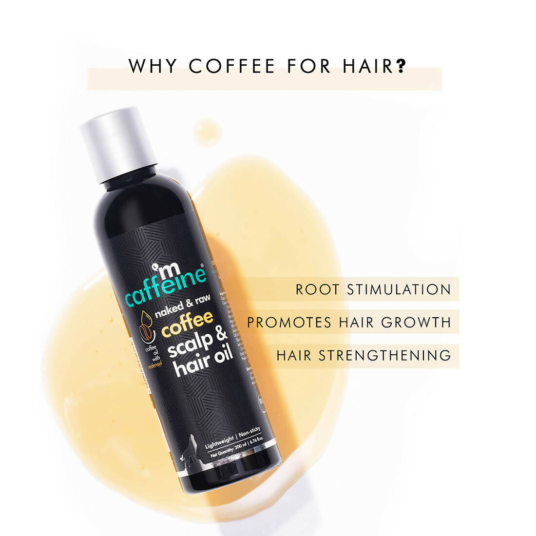 mCaffeine Raw Coffee Scalp & Hair Oil