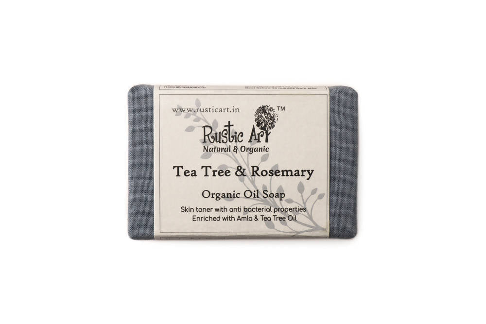 Rustic Art Tea Tree and Rosemary Organic Oil Soap