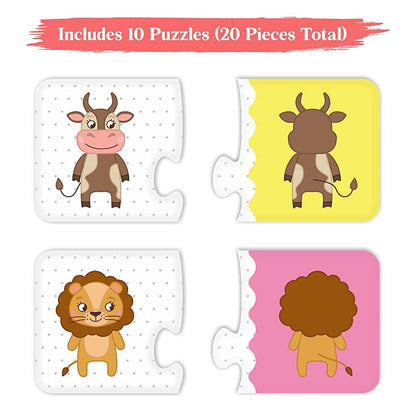 Webby Front Back 2 Piece Learning Pack Jigsaw Puzzle for Kids