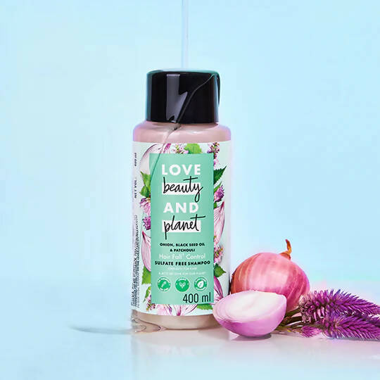 Love Beauty And Planet Onion, Blackseed & Patchouli Sulfate Free Shampoo