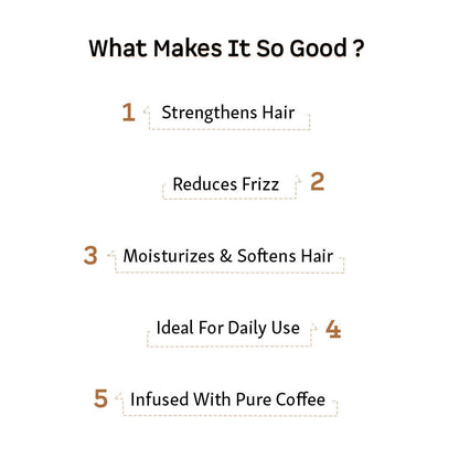 mCaffeine Naked & Raw Cappuccino Coffee Hair Serum