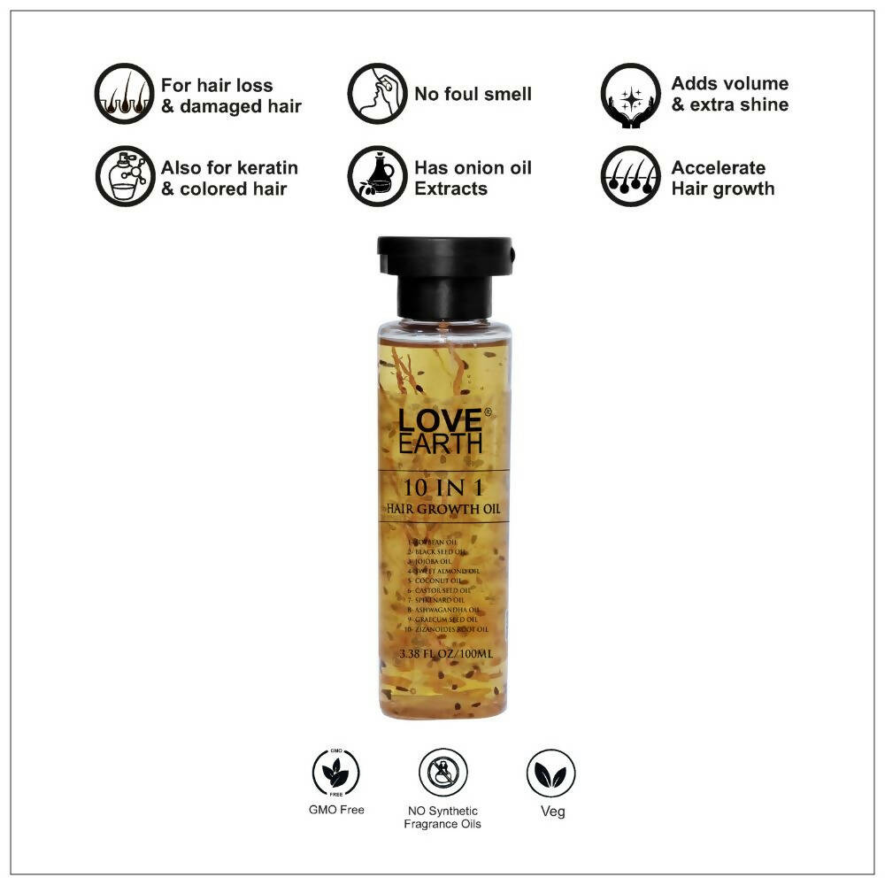 Love Earth 10 In 1 Hair Growth Oil