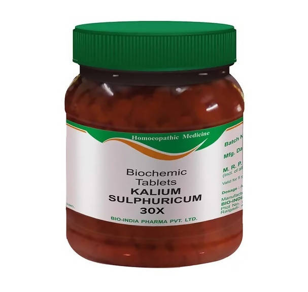 Bio India Homeopathy Kalium Sulphuricum Biochemic Tablets