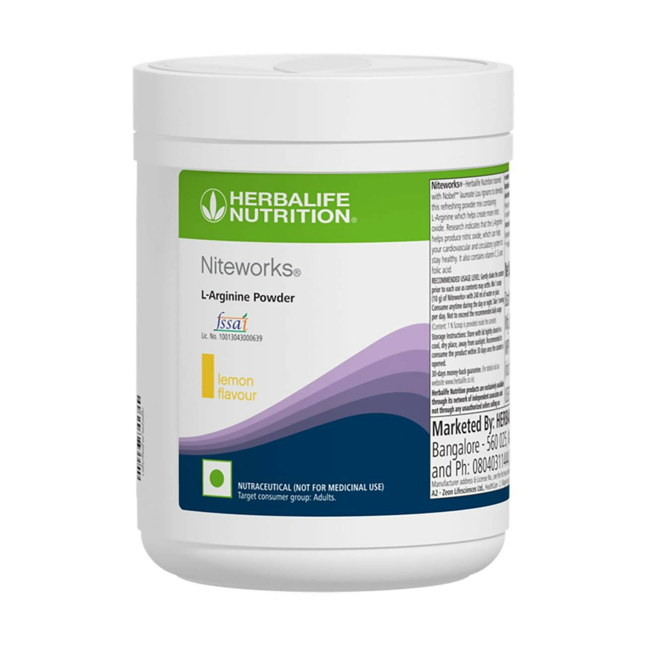 Herbalife Nutrition Niteworks L-Arginine Powder - Lemon Flavor -  usa australia canada 