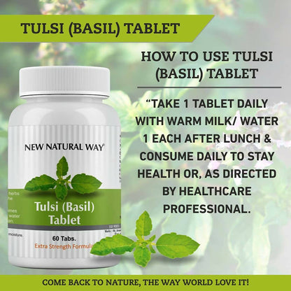 New Natural Way Tulsi (Basil) Tablets