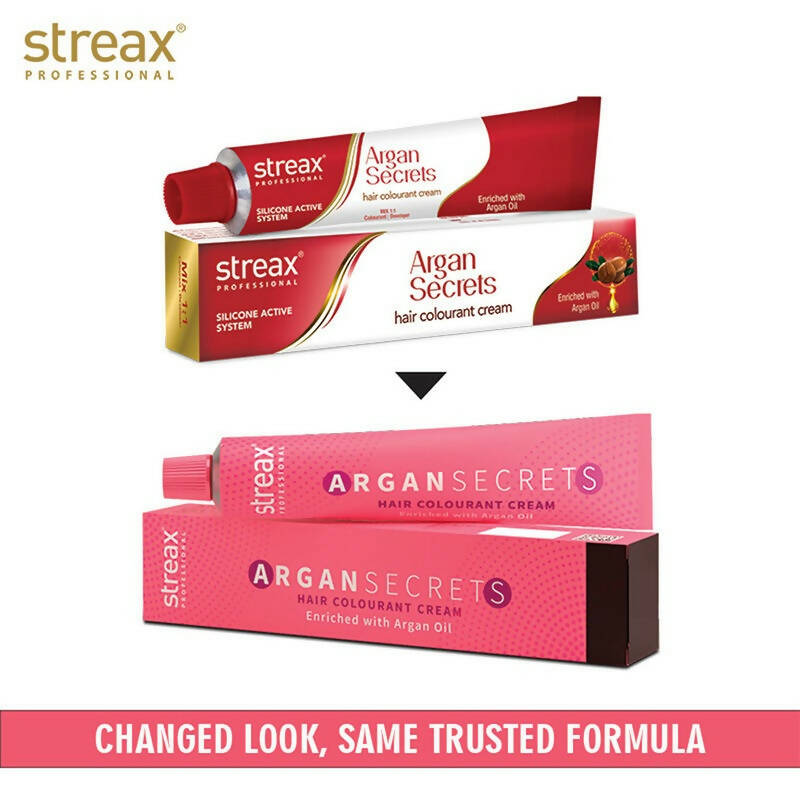 Streax Professional Argan Secrets Hair Colourant Cream - Dark Blonde 6