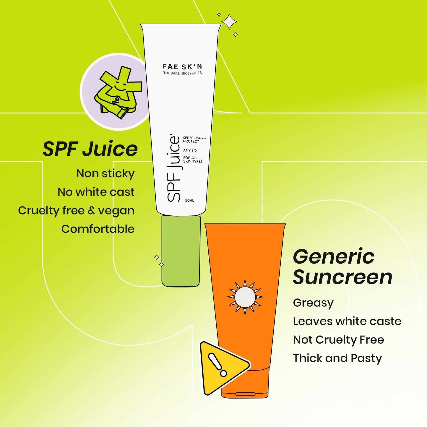 FAE Beauty SPF Juice Ultra Light Suncreen with SPF 50+ PA++++