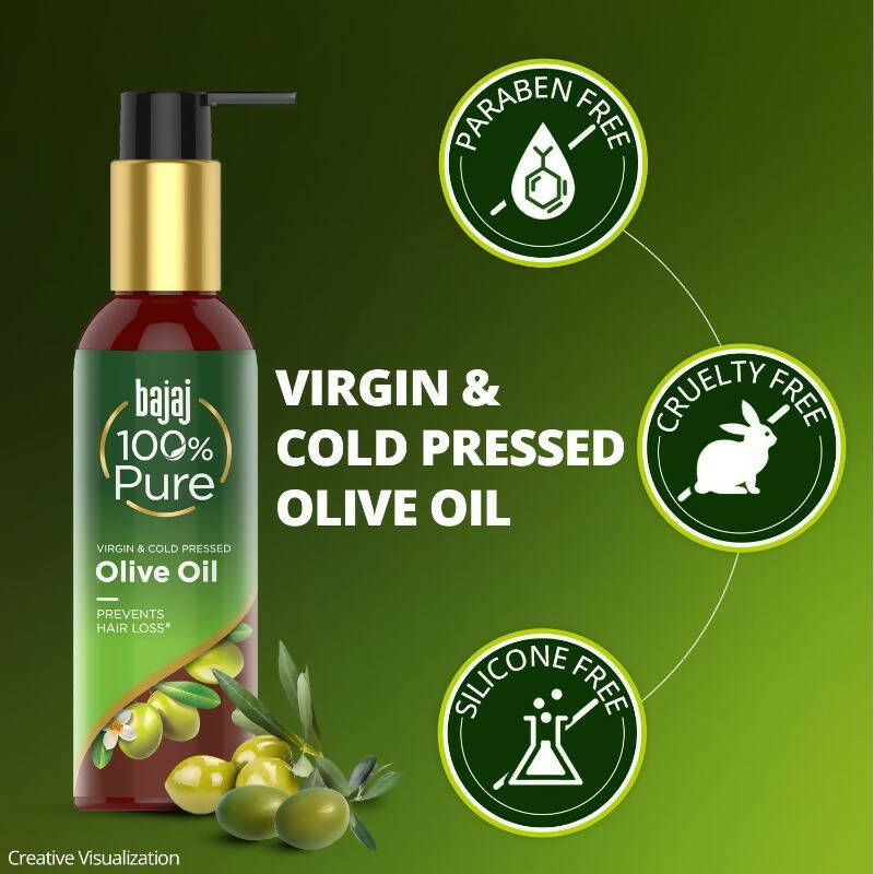 Bajaj 100% Pure Olive Oil for Prevents Hair Loss