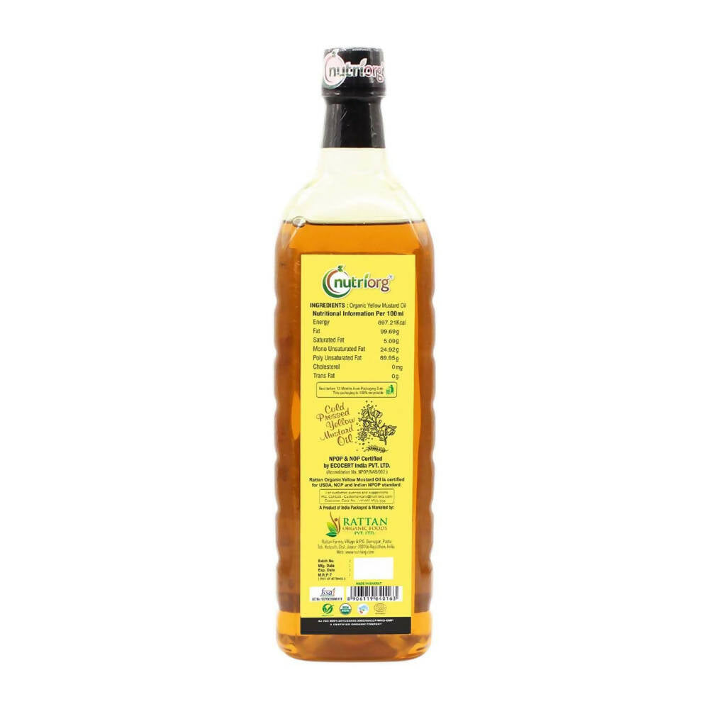 Nutriorg Organic Yellow Mustard Oil